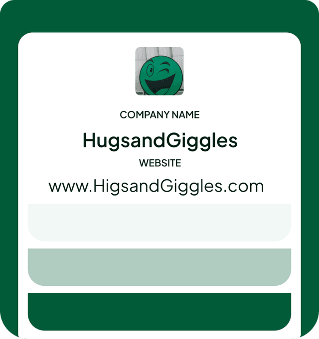 A white-labeled company profile page under a business's own branding